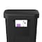 Simplehuman 45 L Rectangular Step-On Can, Black, Plastic, 19 in CW1385 - alternate 6